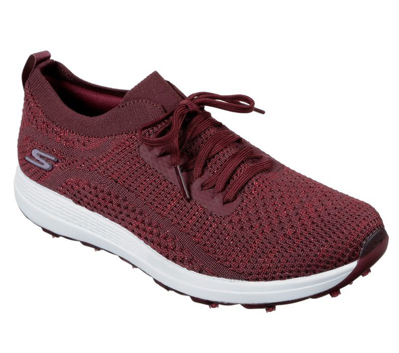 Skechers Dam Vinröda Sneakers - Go Golf Max - Glitter - Sverige (TAQUZ-1092)